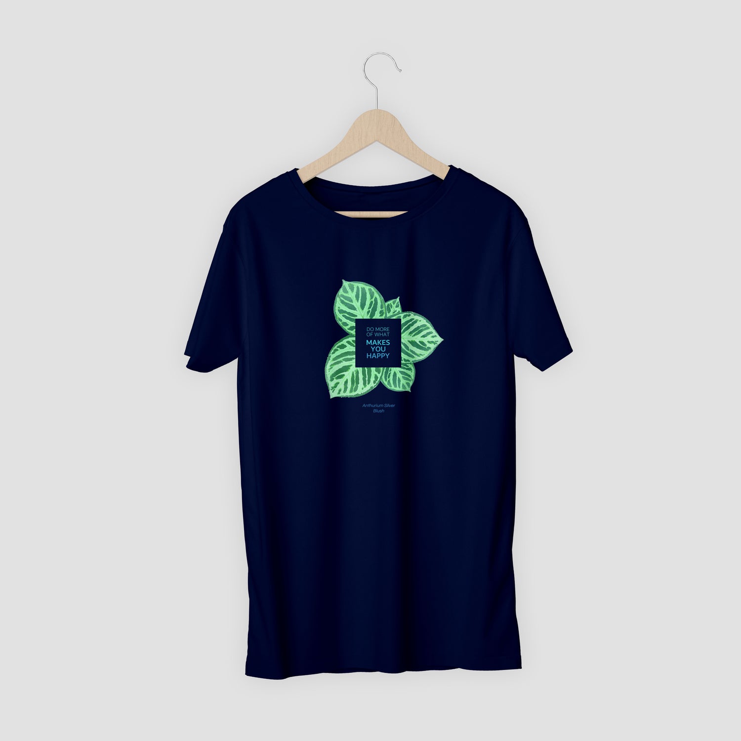 anthurium shirt Short Sleve T-Shirt Anthurium Extra Large / Navy